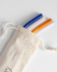 Whisk Branded High Borosilicate Glass Straw Set
