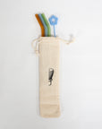 Whisk Branded High Borosilicate Glass Straw Set